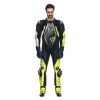 Dainese AUDAX D-ZIP 1PC PERF závodní kombinéza černá/fluo-žlutá vel.48